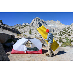 Therm-A-Rest NeoAir Xlite NXT MAX Sleeping Pad in Solar Flare lifestyle