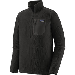Patagonia Men's R1 Air Zip Neck Shirt in Black