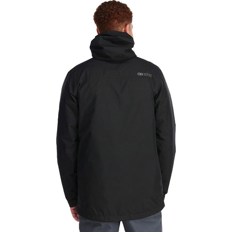 Outdoor Research Men's Foray 3-in-1 Parka in Black model view back