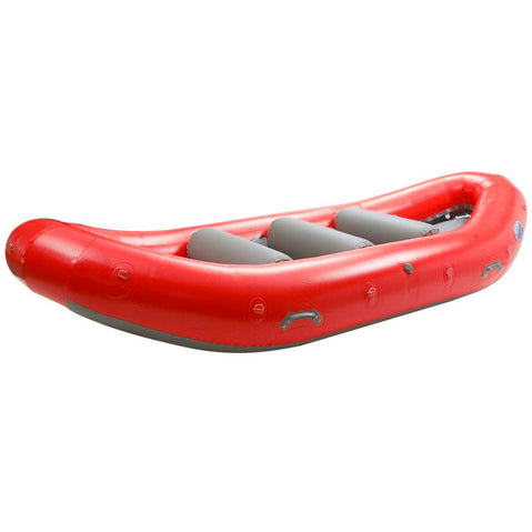 AIRE Super Duper Puma Self-Bailing Raft in Red angle