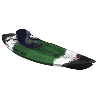 Point 65 N Tequila! GTX Solo Angler Modular Kayak in Green Cammo angle