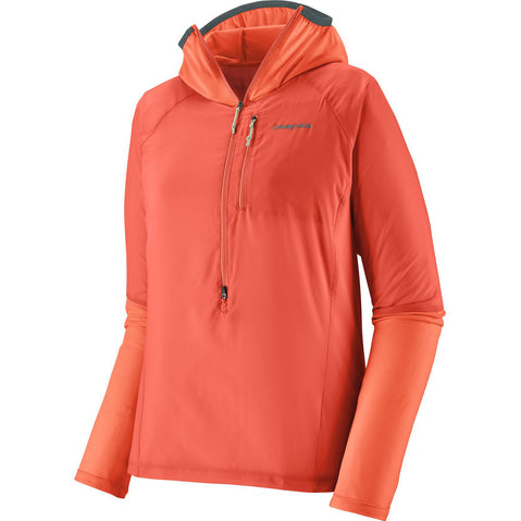Patagonia Women's Airshed Pro Pullover in Coho Coral angle