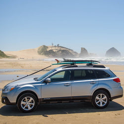 Yakima CrossBar Pads care with surfboards loaded