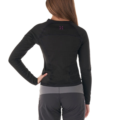 Level Six Women's Andoria Long Sleeve Shirt in Black back