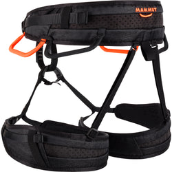 Mammut Ophir 4 Slide Rock Climbing Harness in Black/Safety Orange angle