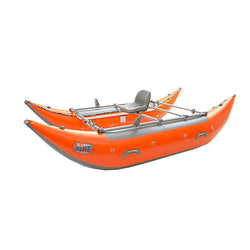 AIRE Wave Destroyer 12 Cataraft in Orange angle