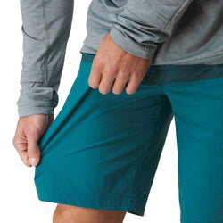 NRS Men's Benny Board Shorts in Deep Teal model detail