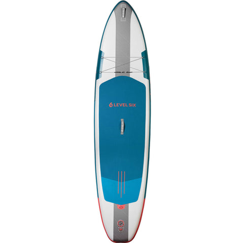 Level 6 Eleven Six Ultralight Inflatable SUP Board Package in Pine Forest front