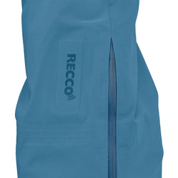 Patagonia Women's Stormstride Pants in Sound Blue model view logo