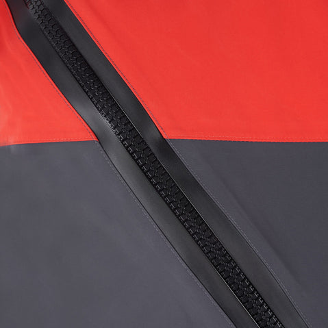Level Six Cronos Semi-Dry Suit in Molten Lava front entry zipper