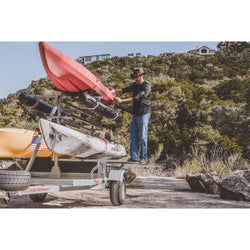 Malone MegaSport 2-Boat MegaWing Ultimate Angler Trailer Package lifestyle 1