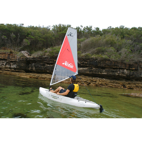 Hobie Mirage Kayak Sail Kit paddled solo on a lake