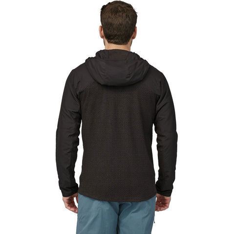 Patagonia Men's Nano-Air Light Hybrid Hoody model in black back