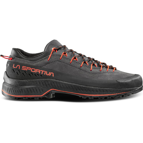 La Sportiva Men's TX4 Evo Approach Shoes in Carbon/Cherry Tomato side