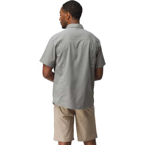 NRS Men's Gear Short Sleeve Shirt in Pebble model back