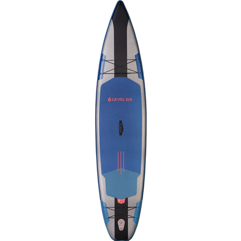 Level 6 Twelve Six Carbon Inflatable SUP Board Package in Aegean Blue front