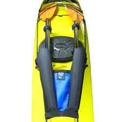 North Water PaddleBritches Spare Paddle Holder attached on a kayak