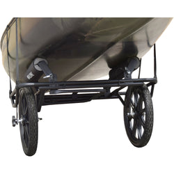 Malone Forge Canoe & Kayak Cart with kayak loaded bottom view