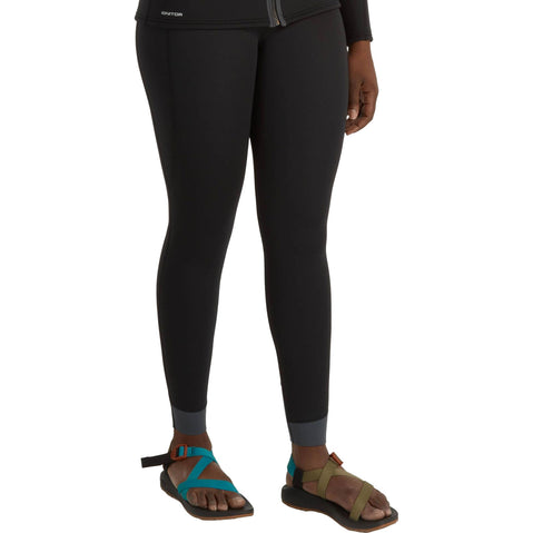 NRS Women's Ignitor Wetsuit Pants in Black frontcrop