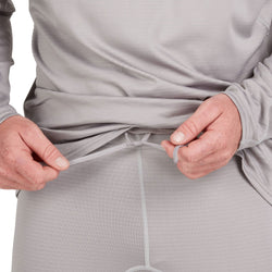 NRS Men's Lightweight Pants in Titanium model drawstring