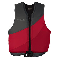 NRS Crew Youth Lifejacket (PFD) in Red/Gray front