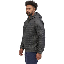 Patagonia Men's Nano Puff Hoody Forge Grey model front