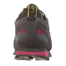 La Sportiva Women's Boulder X Approach Shoes in Carbon/Beet back