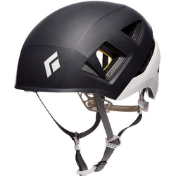 Black Diamond Capitan MIPS Rock Climbing Helmet in Black/White angle