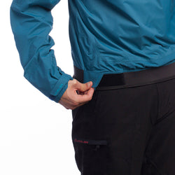 Level Six Men's Torngat Paddling Jacket in Crater Blue waist adjustment