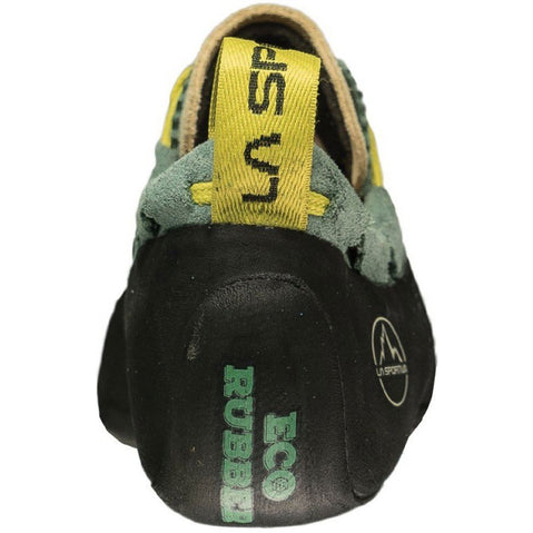 La Sportiva Women's Mythos Eco Rock Climbing Shoes in Green Bay back