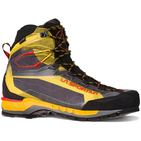La Sportiva Men's Trango Tech GORE-TEX Mountaineering Boots in Black/Yellow angle