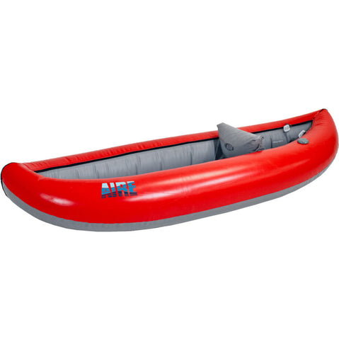 AIRE Hot Potato Inflatable Kayak in Red angle
