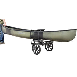 Malone Forge Canoe & Kayak Cart with kayak loaded angle view
