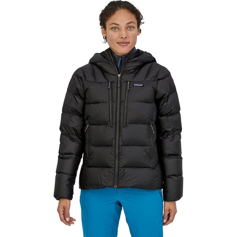Patagonia Women's Fitz Roy Down Hoody in Black model front