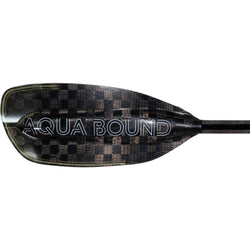 Aqua-Bound Aerial Minor Carbon Straight Shaft 1-Piece Kayak Paddle left blade backside