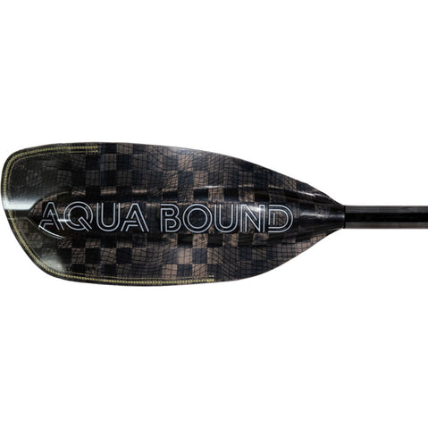 Aqua-Bound Aerial Minor Carbon Straight Shaft 1-Piece Kayak Paddle left blade backside