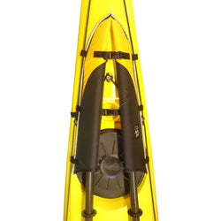 North Water Paddle Scabbards Spare Paddle Holder attached on a kayak