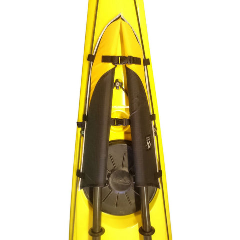 North Water Paddle Scabbards Spare Paddle Holder attached on a kayak