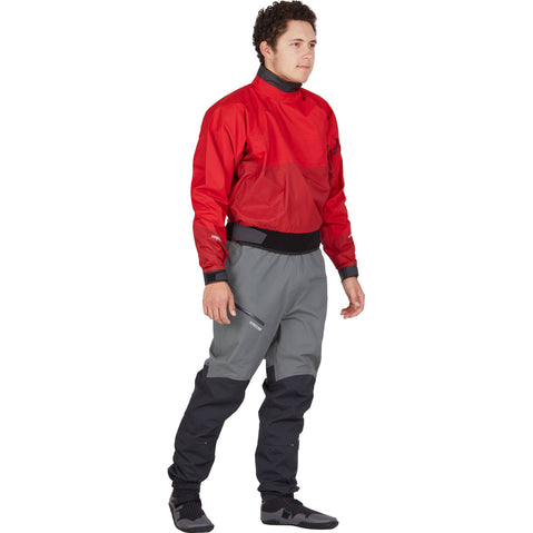 NRS Men's Helium Paddling Jacket in Red model front