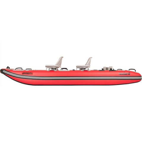 Sea Eagle FastCat12 Swivel Seat Canopy Inflatable Cataraft Package side