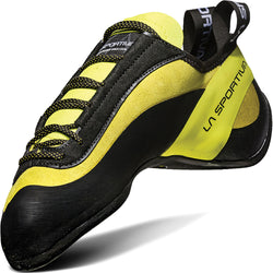 La Sportiva Miura Rock Climbing Shoes in Lime angle