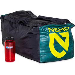 Nemo Jazz 30 Degree Synthetic Sleeping Bag in Lagoon/Lumen packed