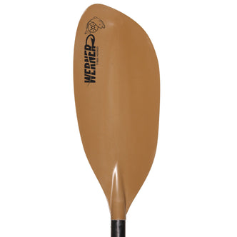 Werner Tybee Hooked Adjustable Fiberglass-Reinforced Kayak Fishing Paddle in Brown Blade