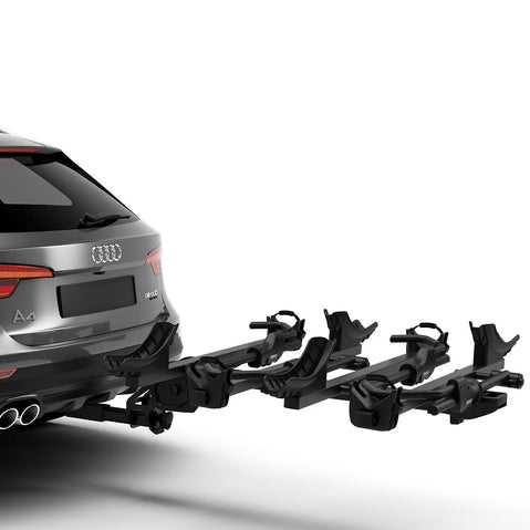 Thule T2 Pro X Hitch Rack 2 Bike Add-On in Black installed on a car