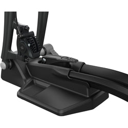 Thule FastRide Bike Roof Rack in Black close up where bike forks attached