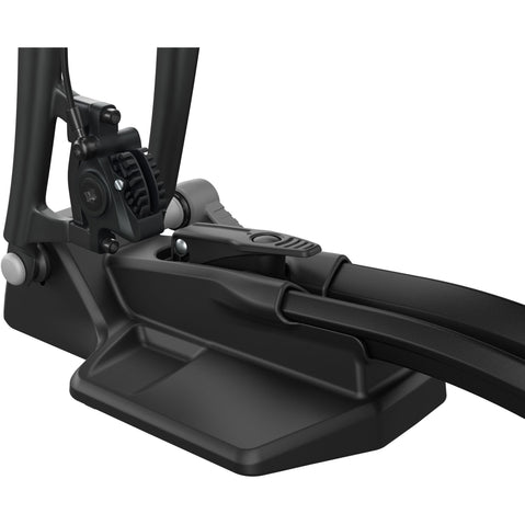 Thule FastRide Bike Roof Rack in Black close up where bike forks attached