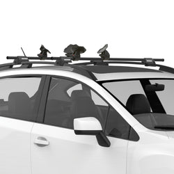Yakima SweetRoll Kayak Roof Rack installed on a car