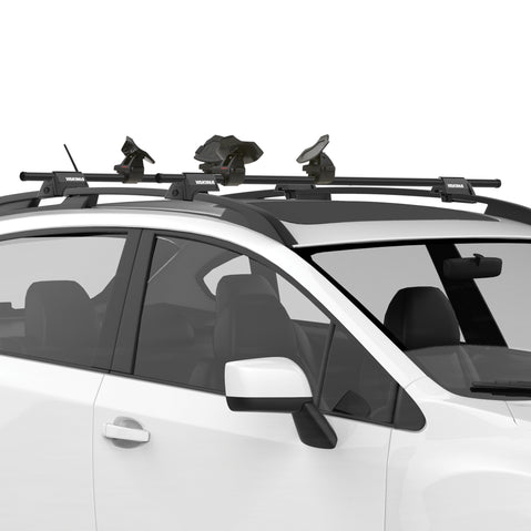 Yakima SweetRoll Kayak Roof Rack installed on a car