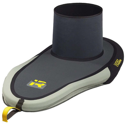 Immersion Research Lucky Charm Rubber Rand Kayak Spray Skirt in angle