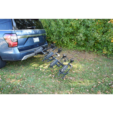 Malone Pilot HM4 Bike Hitch Rack installed on a car side